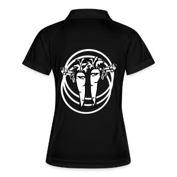 Carotte - Polo respirant Femme - noir/blanc - Dos