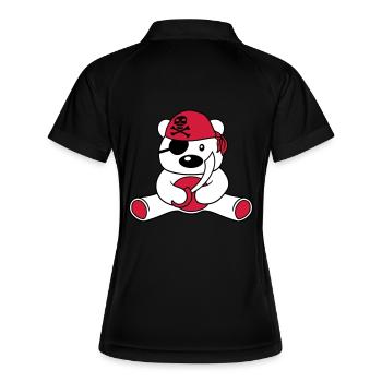 sailor pirate captain saebel boat new boat schi - Women's Polo breathable - black/white - Back