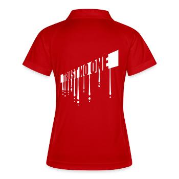 ne faites confiance à personne pour ne citer - Polo respirant Femme - rouge/blanc - Dos