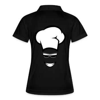 kochen koch sonnenbrille - Frauen Polo atmungsaktiv - Schwarz/Weiß - Hinten