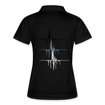 pulse_graffiti - Polo respirant Femme - noir/blanc - Dos