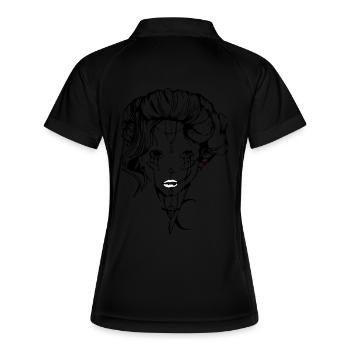 Tendresse maléfique - Polo respirant Femme - noir/blanc - Dos