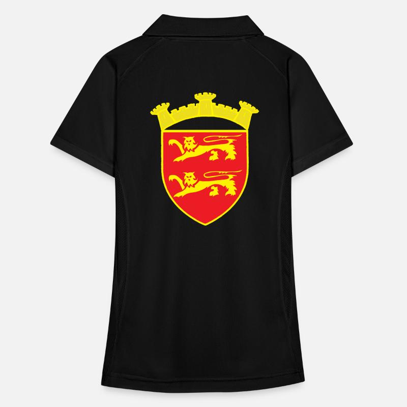 ROT WAPPEN LÖWENTURM ODER COPYRIGHT RUNEMBERG Frauen Polo atmungsaktiv