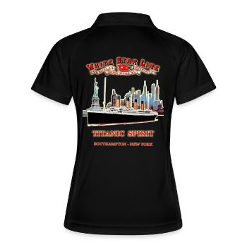 PHANTOM DER TITANIC IN NEW YORK - Frauen Polo atmungsaktiv - Schwarz/Weiß - Hinten