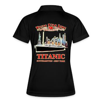 DER GEIST DER TITANIC IN NEW YORK RUNEMBERG Adagp © - Frauen Polo atmungsaktiv - Schwarz/Weiß - Hinten
