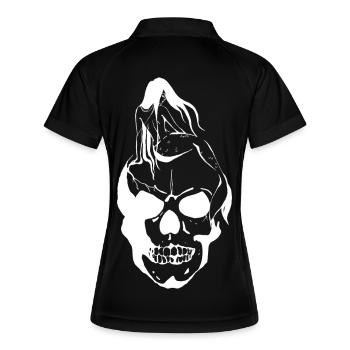 Sirène sur Skull - Polo respirant Femme - noir/blanc - Dos