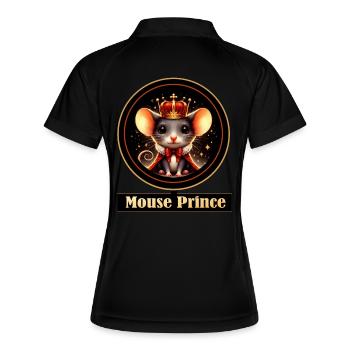Souris Prince Roi Magie - Polo respirant Femme - noir/blanc - Dos