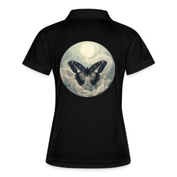 Butterfly Tone - Women's Polo breathable - black/white - Back