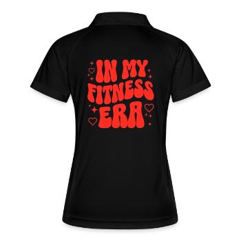 Fitness Girl Gym Motivation Sport Entraînement - Polo respirant Femme - noir/blanc - Dos