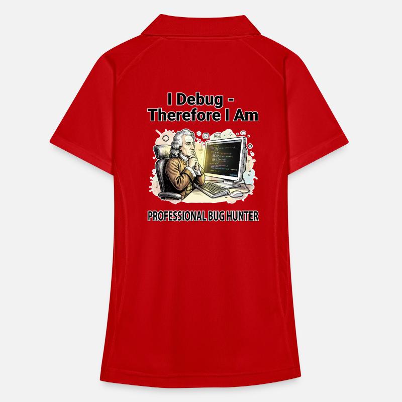 Ich debugge daher bin ich: Pro Bug Hunter – dunkler BG Frauen Polo atmungsaktiv
