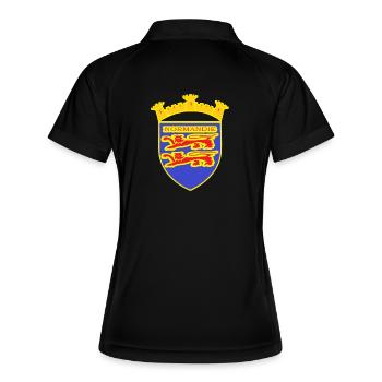 LION NORMANDIE - Polo respirant Femme - noir/blanc - Dos