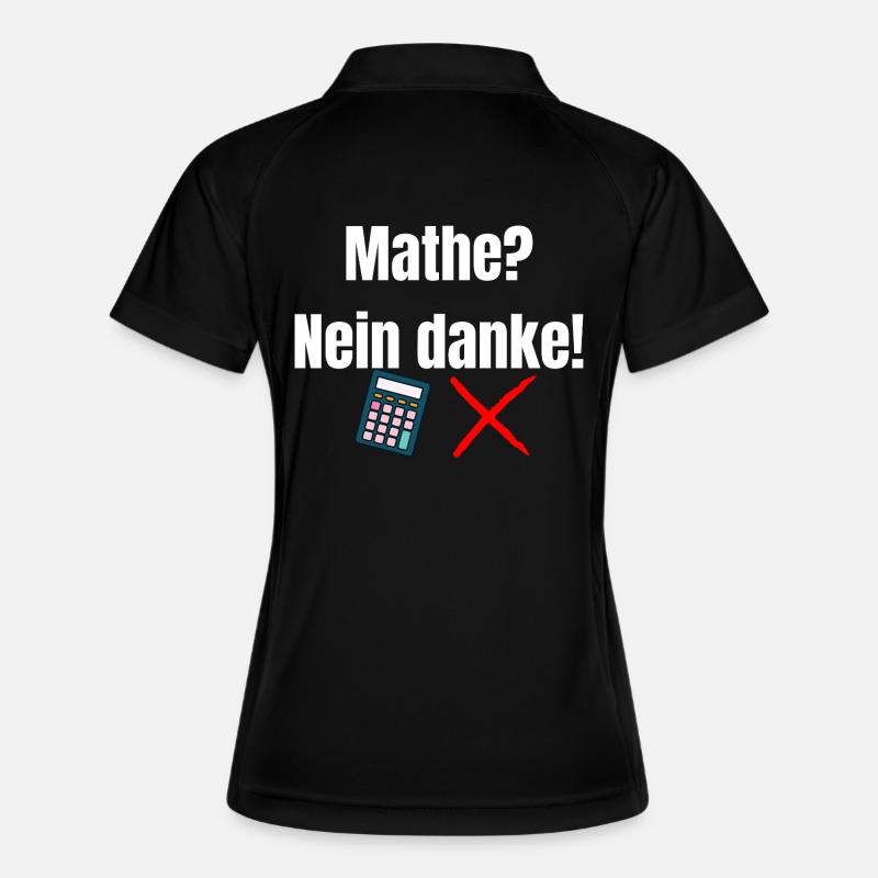 Math _Nein_danke - Women's Polo breathable - black/white