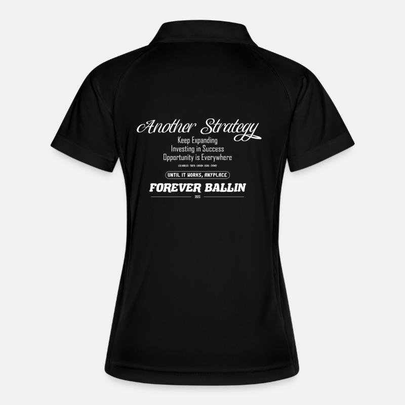 Another Strategy Forever - Women's Polo breathable - black/white