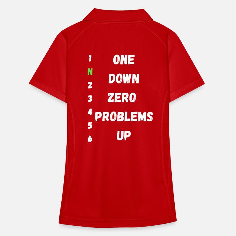 One Down Zero Problems Up Women's Polo breathable