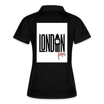 Fan de Londres - Polo respirant Femme - noir/blanc - Dos