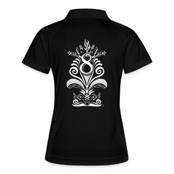 Kurbits V8 No :2 - blanc - Polo respirant Femme - noir/blanc - Dos