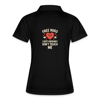Ambiance anti-Valentine - Polo respirant Femme - noir/blanc - Dos