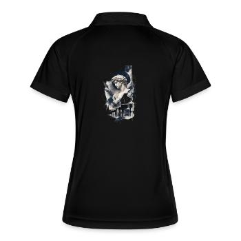Art esthétique du piano - Polo respirant Femme - noir/blanc - Dos