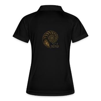 Nombre d’or de Fibonacci - Polo respirant Femme - noir/blanc - Dos