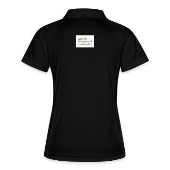 Pour les animaux dans le besoin - Polo respirant Femme - noir/blanc - Dos