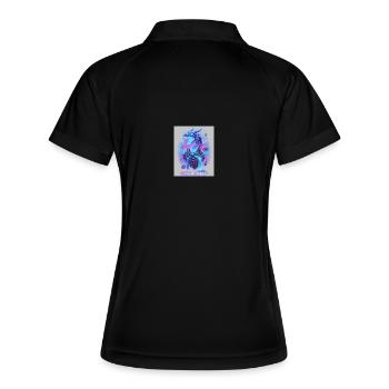 Dragon Neon sur Console Retro - Polo respirant Femme - noir/blanc - Dos