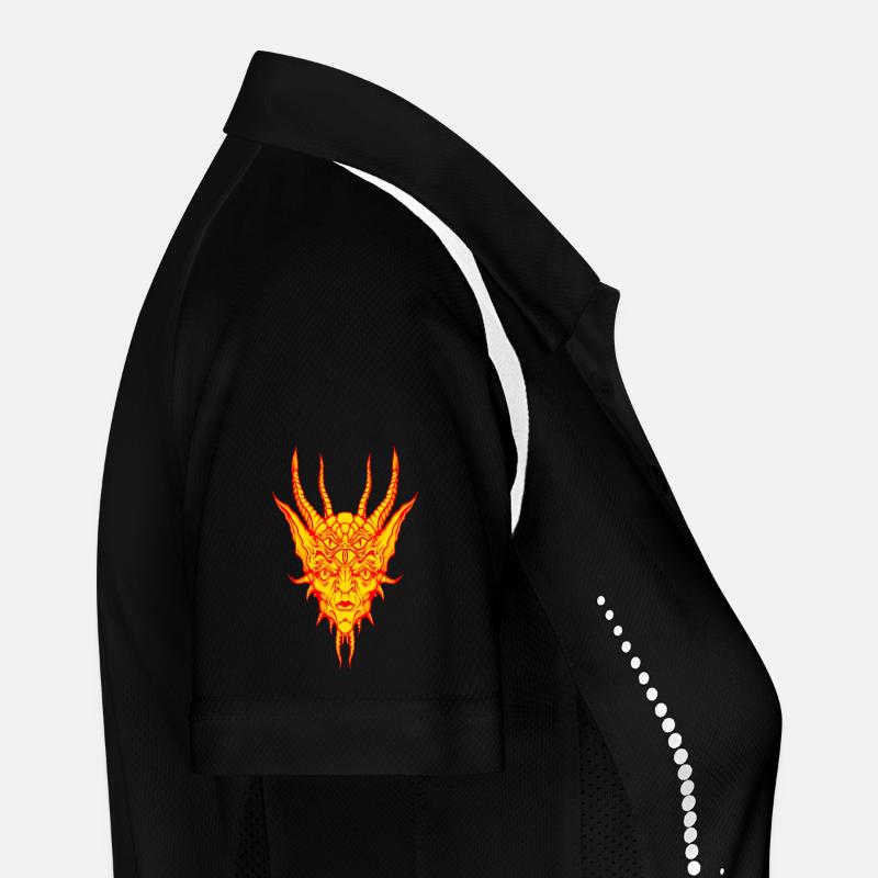 Feuer-Dämon Frauen Polo atmungsaktiv