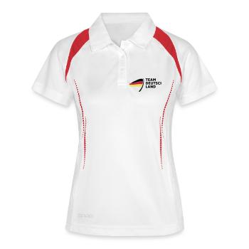 Team Germany - Women's Polo breathable - white/red - Front