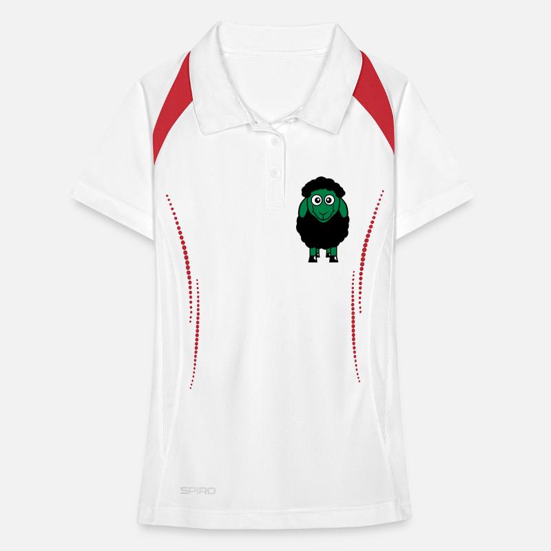 Black Sheep Small Cute Cute Lamb Cool Comic Women's Polo breathable
