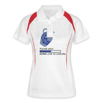 Chargement Bembel EXE - Polo respirant Femme - blanc/rouge - Devant