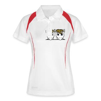 2 Horses Couple Cute Pony Two Friends Couple Team - Women's Polo breathable - white/red - Front