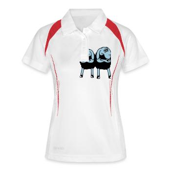 2 Sheep Crossed Arms Offended Friends Team - Women's Polo breathable - white/red - Front
