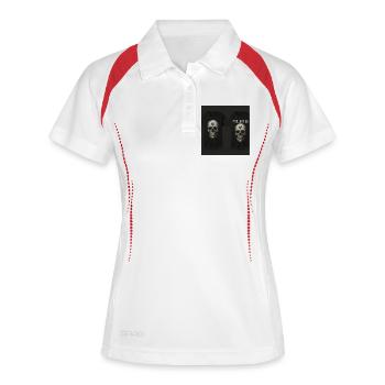 Anfang - Frauen Polo atmungsaktiv - Weiß/Rot - Vorne