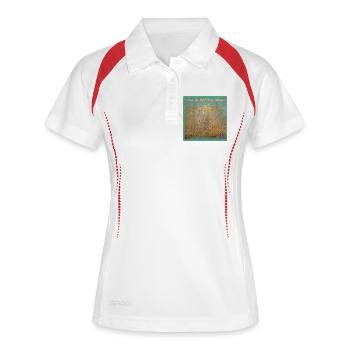 Wo die Birken flüstern - Frauen Polo atmungsaktiv - Weiß/Rot - Vorne