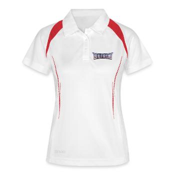 Ostdeutschland Ossis Osten Ostdeutscher - Frauen Polo atmungsaktiv - Weiß/Rot - Vorne