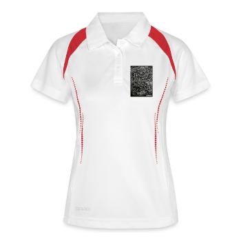 Leipzig Birdeye - Frauen Polo atmungsaktiv - Weiß/Rot - Vorne