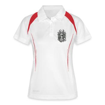 Medusa Schlangen Feminismus Gorgone Mythologie - Frauen Polo atmungsaktiv - Weiß/Rot - Vorne