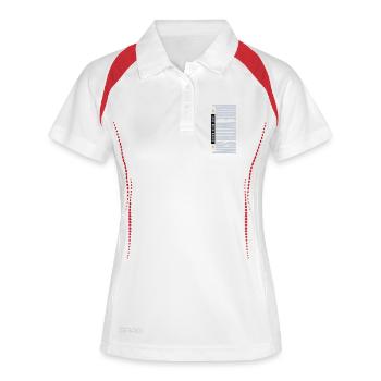 Sinners Live With Grace - Women's Polo breathable - white/red - Front