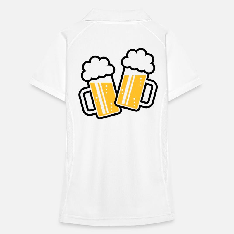 2 Toasting Beer Steins For A Cheer! (Ale / 2C) Women's Polo breathable