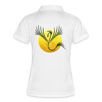 Phénix Solaire - La Renaissance de la Lumière - Polo respirant Femme - blanc/rouge - Dos