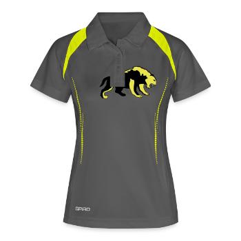 tigre 02 - Polo respirant Femme - gris/vert citron - Devant