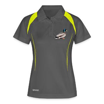 Mallard Male - Women's Polo breathable - grey/lime - Front
