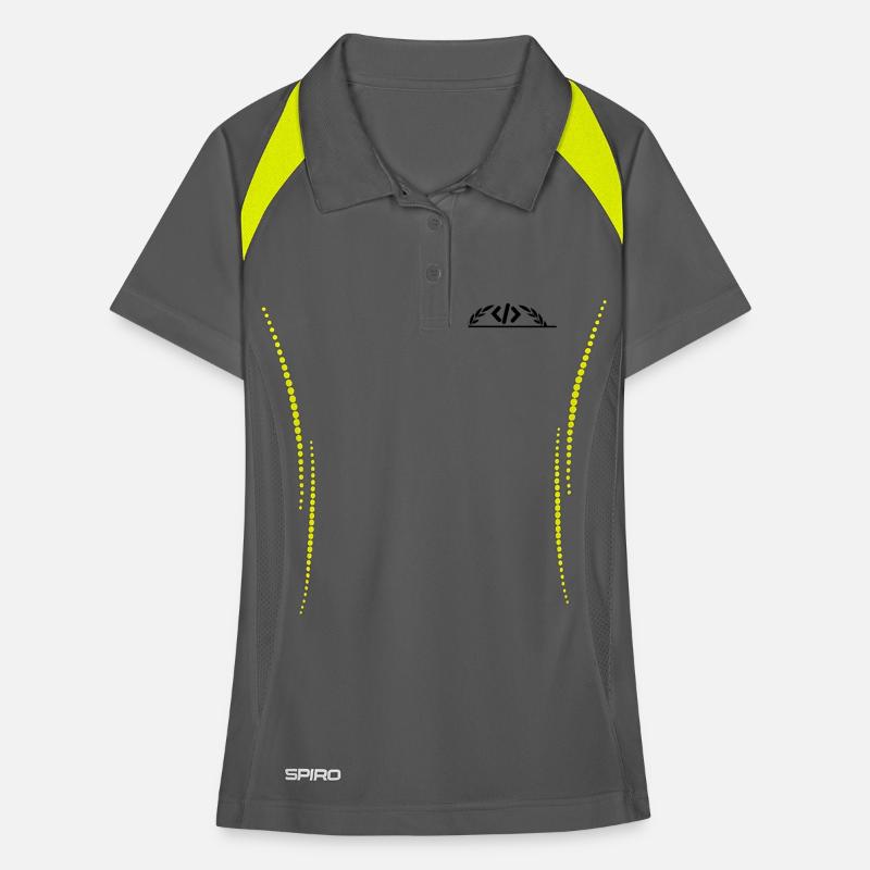 Code logo in half laurel wreath Women's Polo breathable