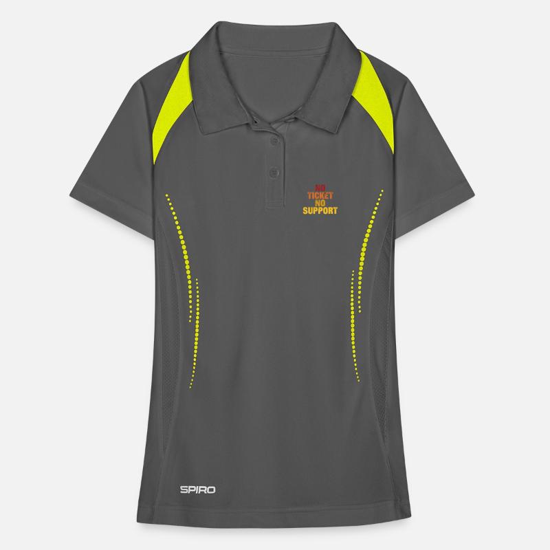 Pas de ticket, pas de support ! EDV IT Informatiker Spruch Polo respirant Femme