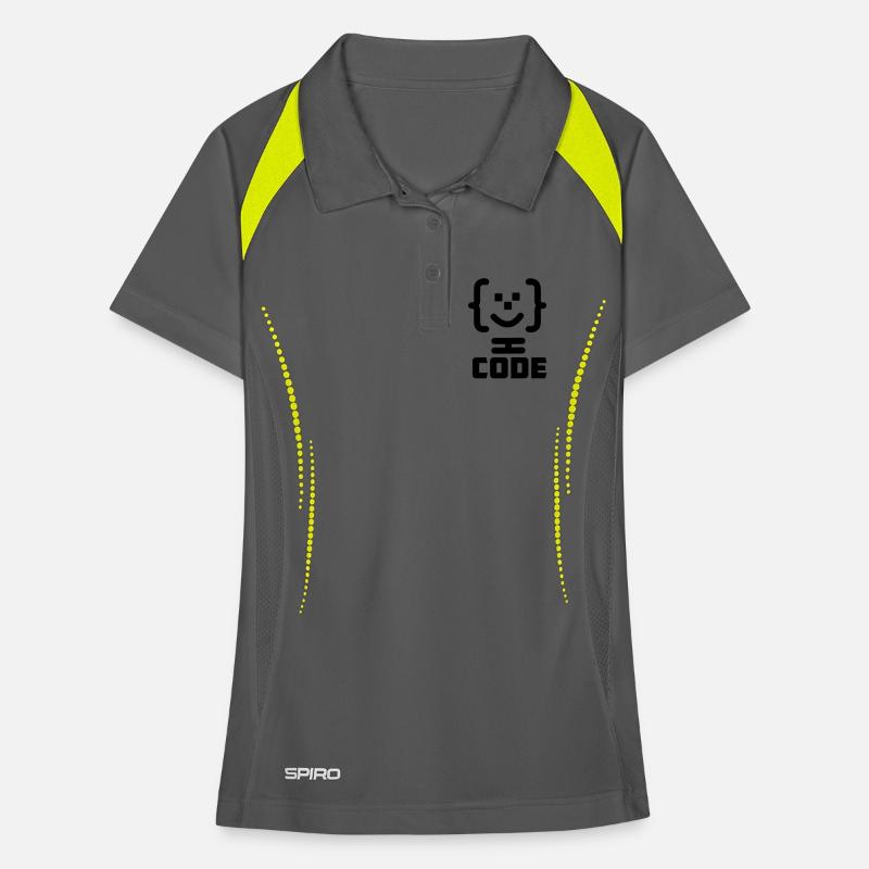 Hauptprogrammierer-Code-Logo mit Text CODE Frauen Polo atmungsaktiv