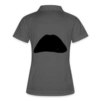 LIPS - Rocky horror picture show - Frauen Polo atmungsaktiv - Grau/Limette - Hinten