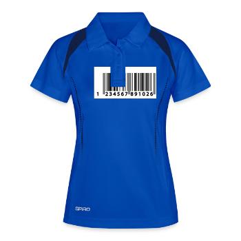 123456789106 - Polo respirant Femme - bleu roi/marine - Devant