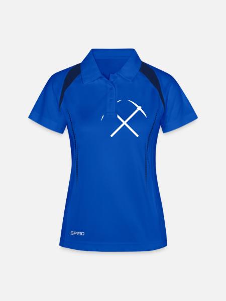 Spitzhacken Vector - Frauen Polo atmungsaktiv - Königsblau/Navy