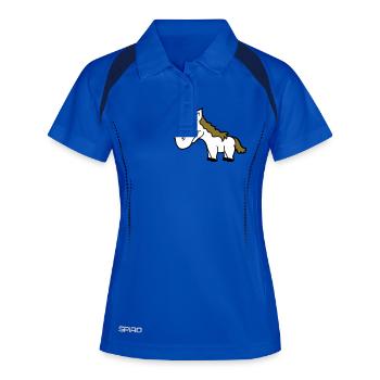 cheval mignon poney poulain cheval fille mignon bande dessinée - Polo respirant Femme - bleu roi/marine - Devant
