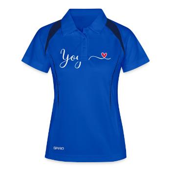 Yoga - Women's Polo breathable - royal/navy - Front
