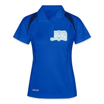 faire confiance au processus Devis - Polo respirant Femme - bleu roi/marine - Devant